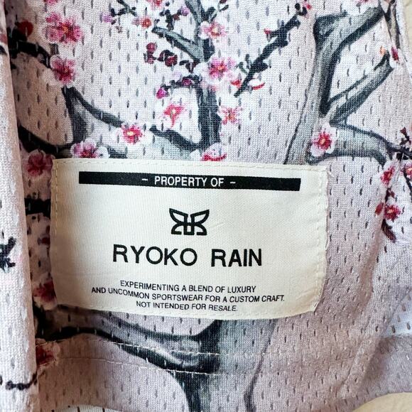 Ryoko Rain Cherry Blossom Purple Athletic Streetwear Shorts Unisex sz S - Picture 4 of 10